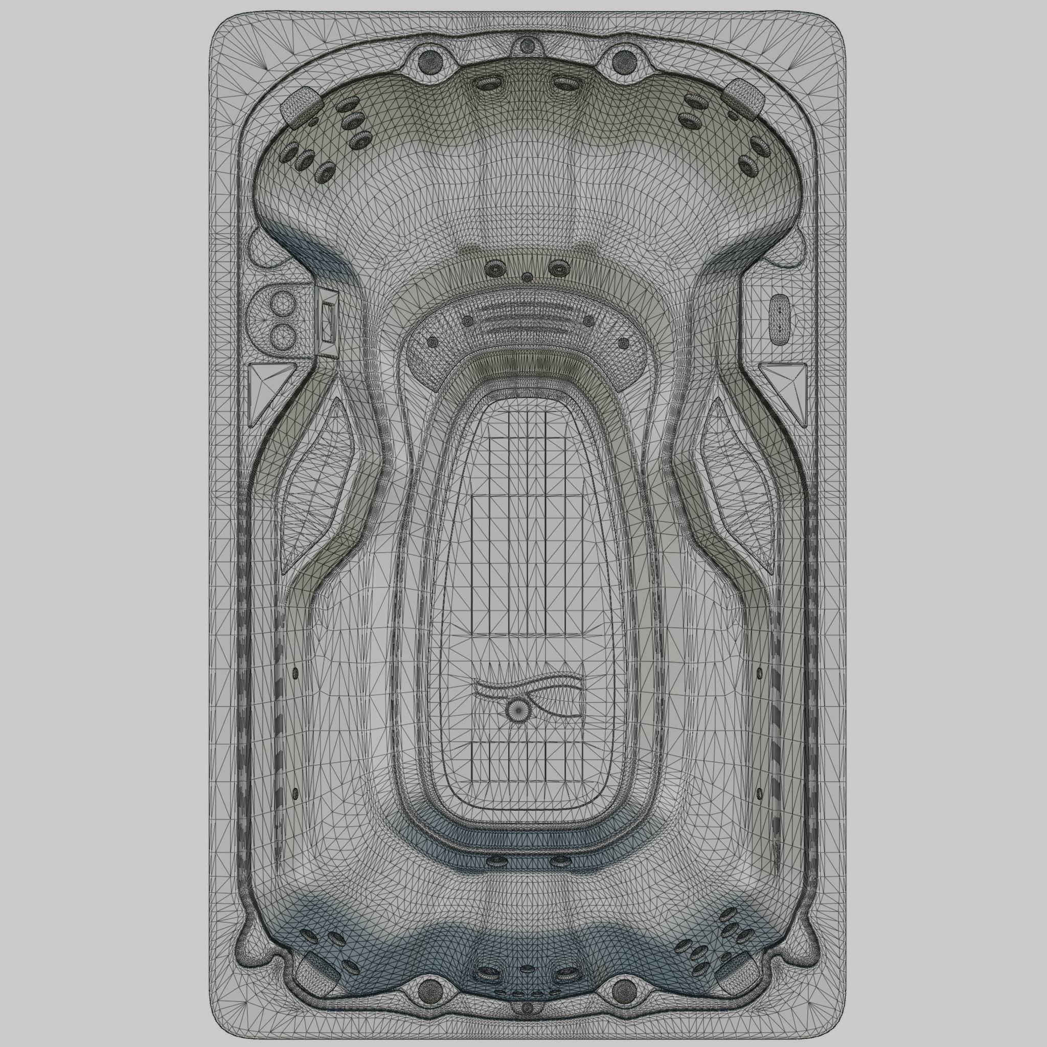 3D model of Hot Tub Jacuzzi Swim Life SwimFun 12 Low-poly 3D model_7