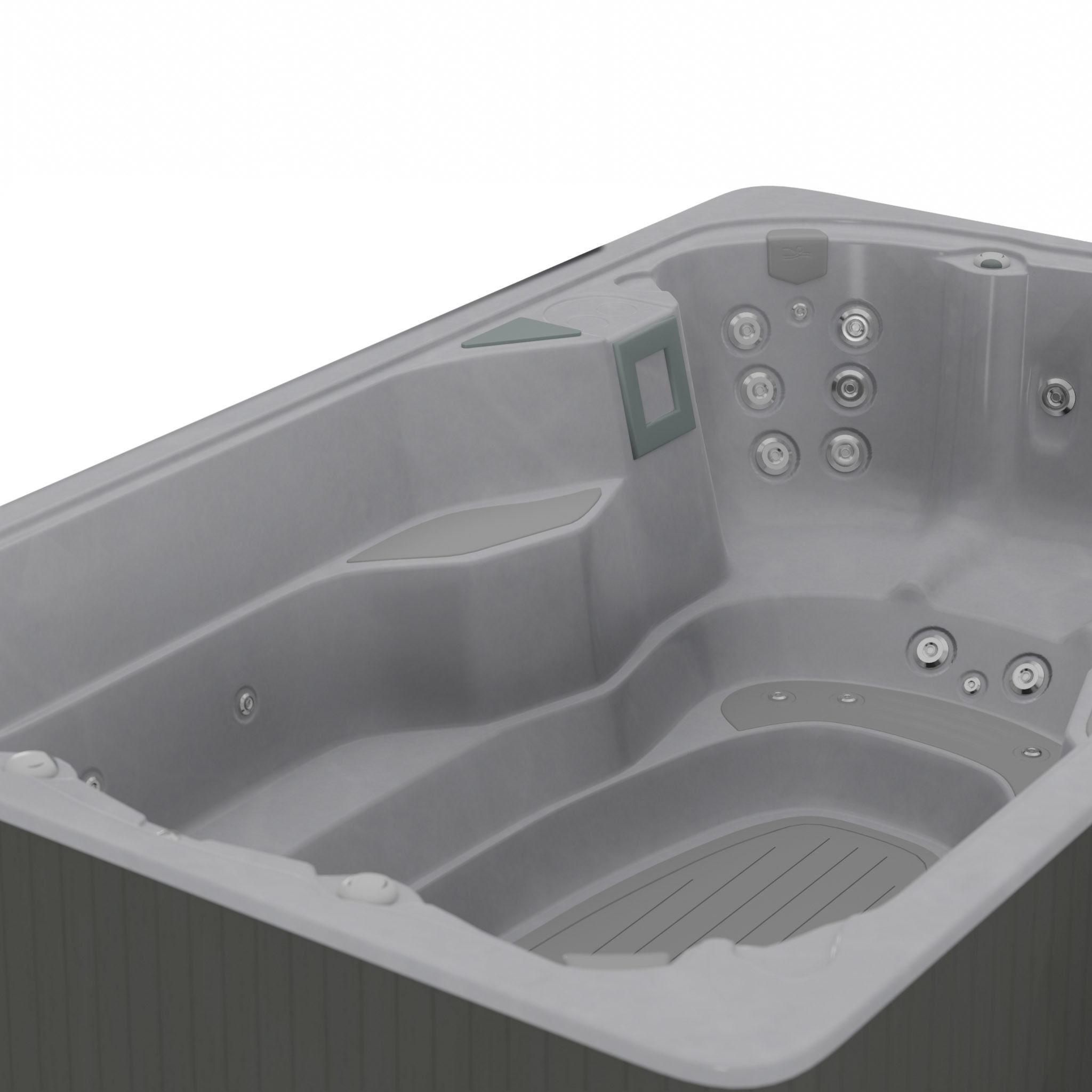 3D model of Hot Tub Jacuzzi Swim Life SwimFun 12 Low-poly 3D model_1