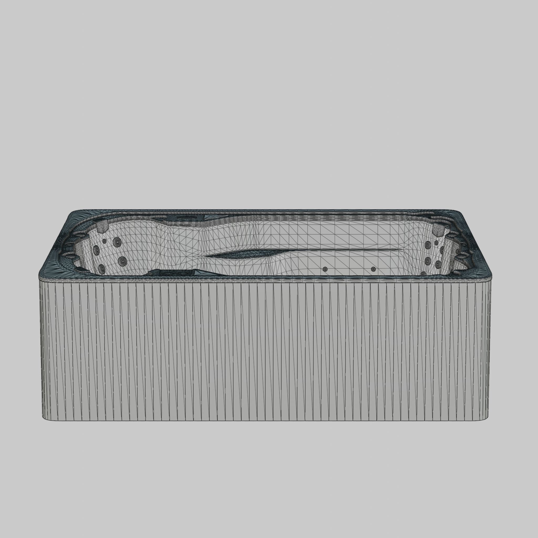 3D model of Hot Tub Jacuzzi Swim Life SwimFun 12 Low-poly 3D model_6