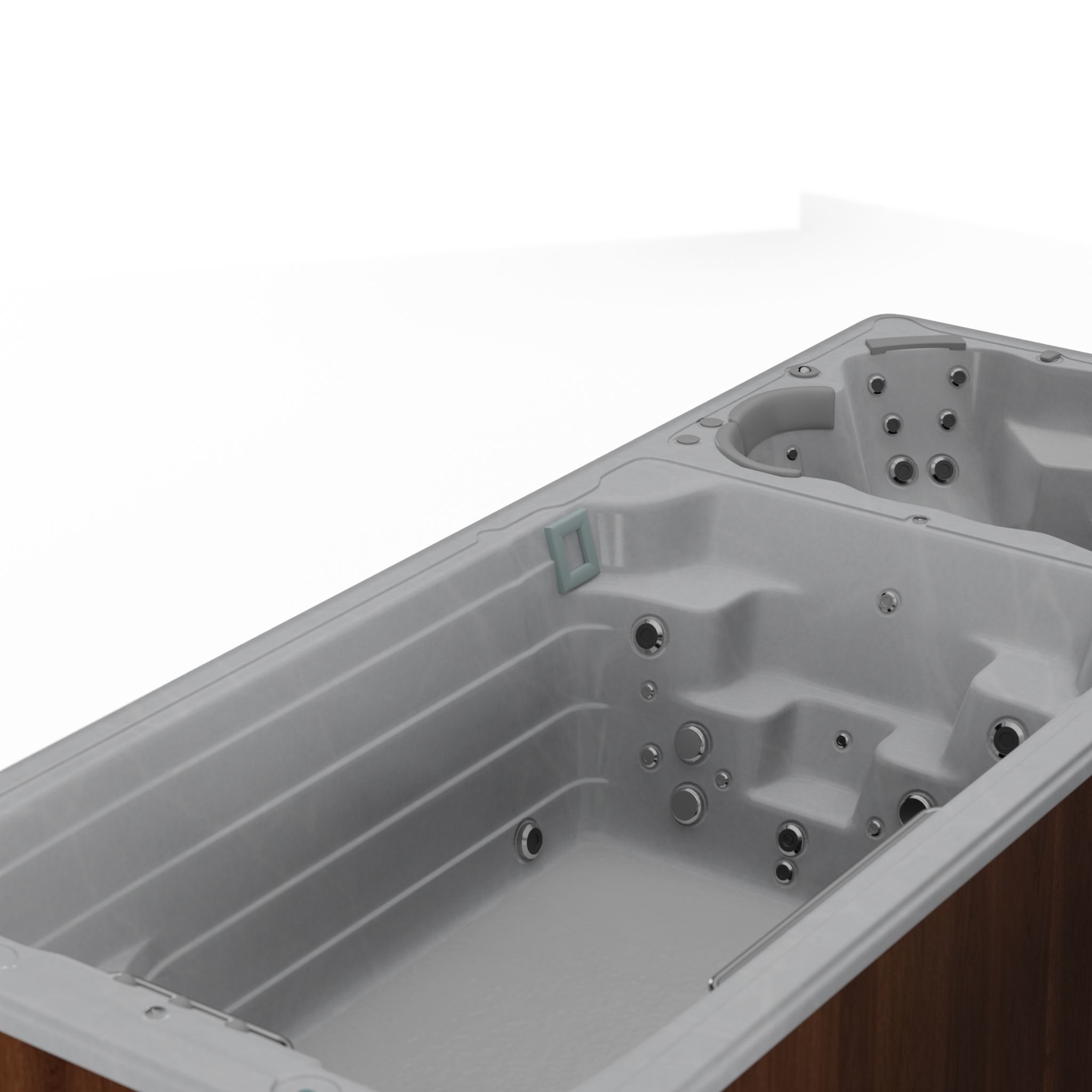 3D model of Hot Tub Jacuzzi Swim Life DualStream 19 Low-poly 3D model_1