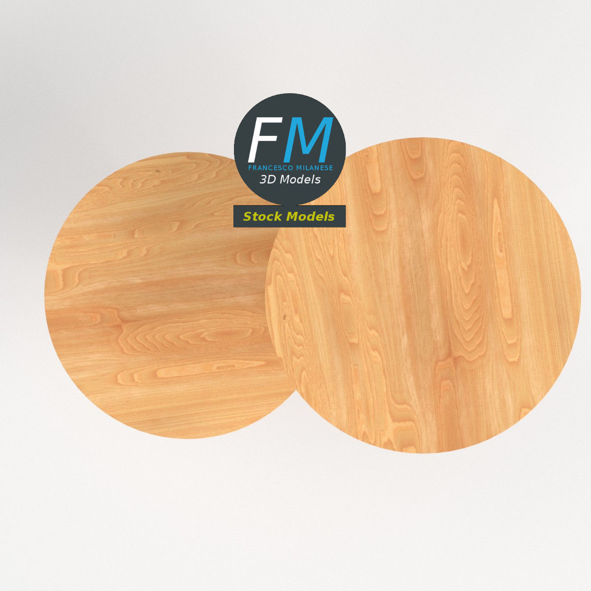 Round standing tables 3D model_6