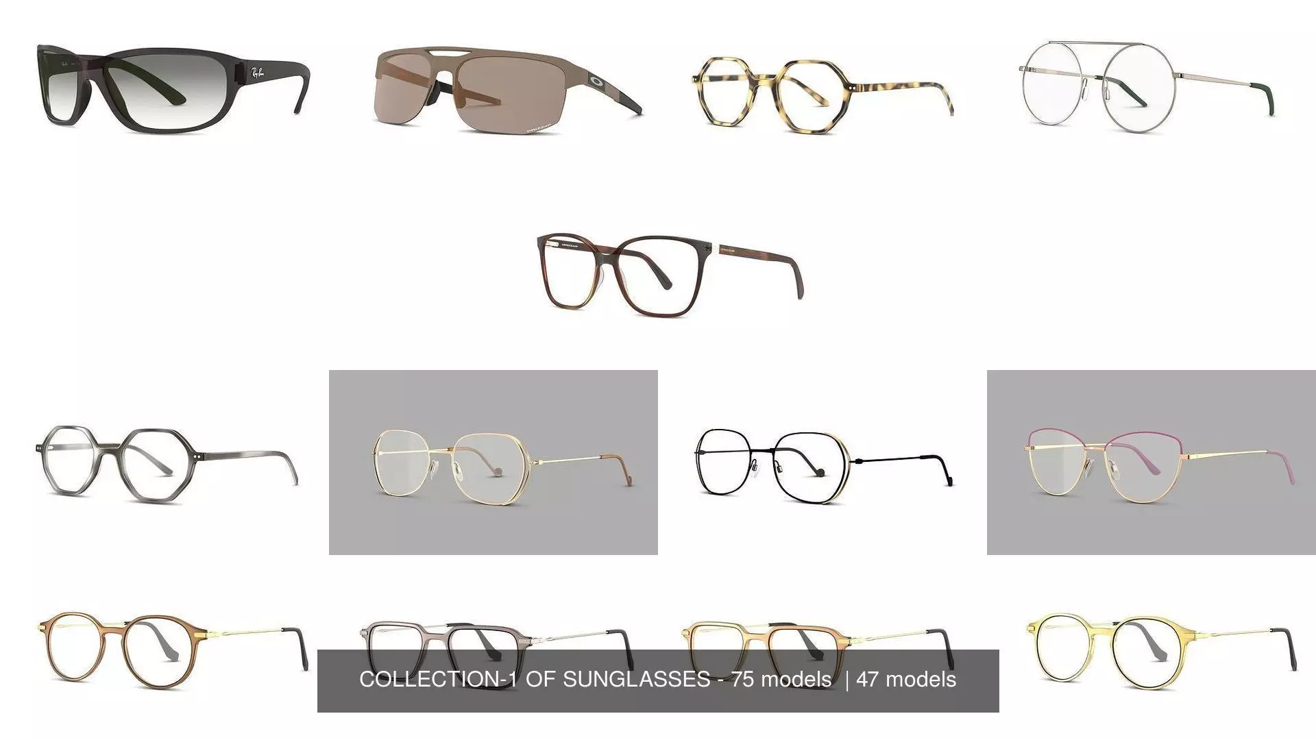 COLLECTION-1 OF SUNGLASSES - 75 models _0