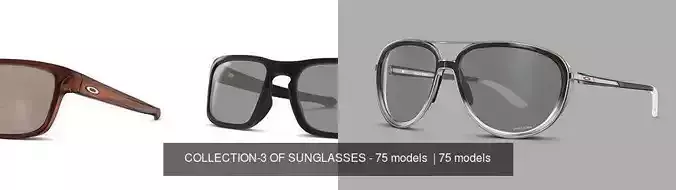 COLLECTION-3 OF SUNGLASSES - 75 models  