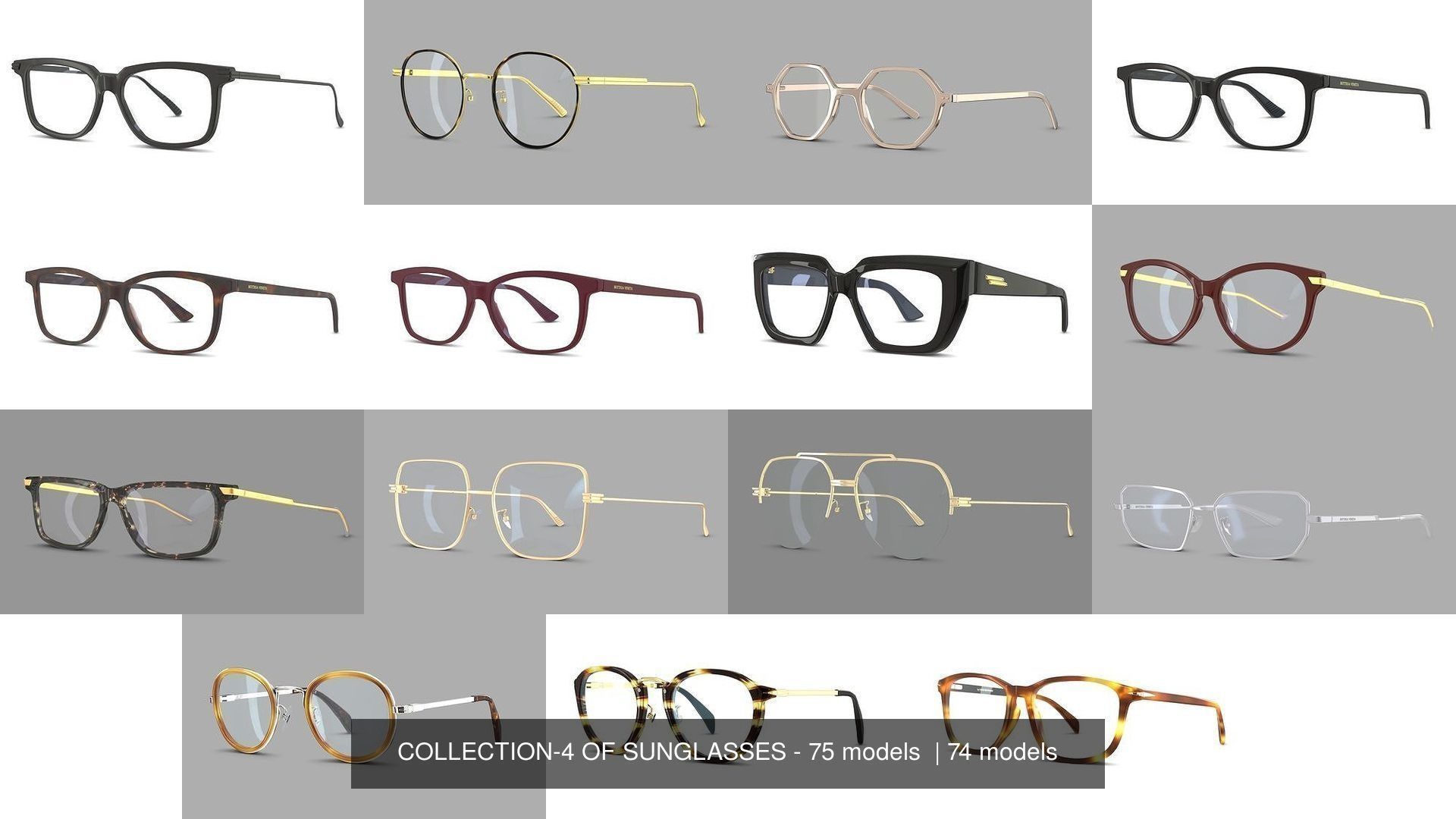 COLLECTION-4 OF SUNGLASSES - 75 models  _1