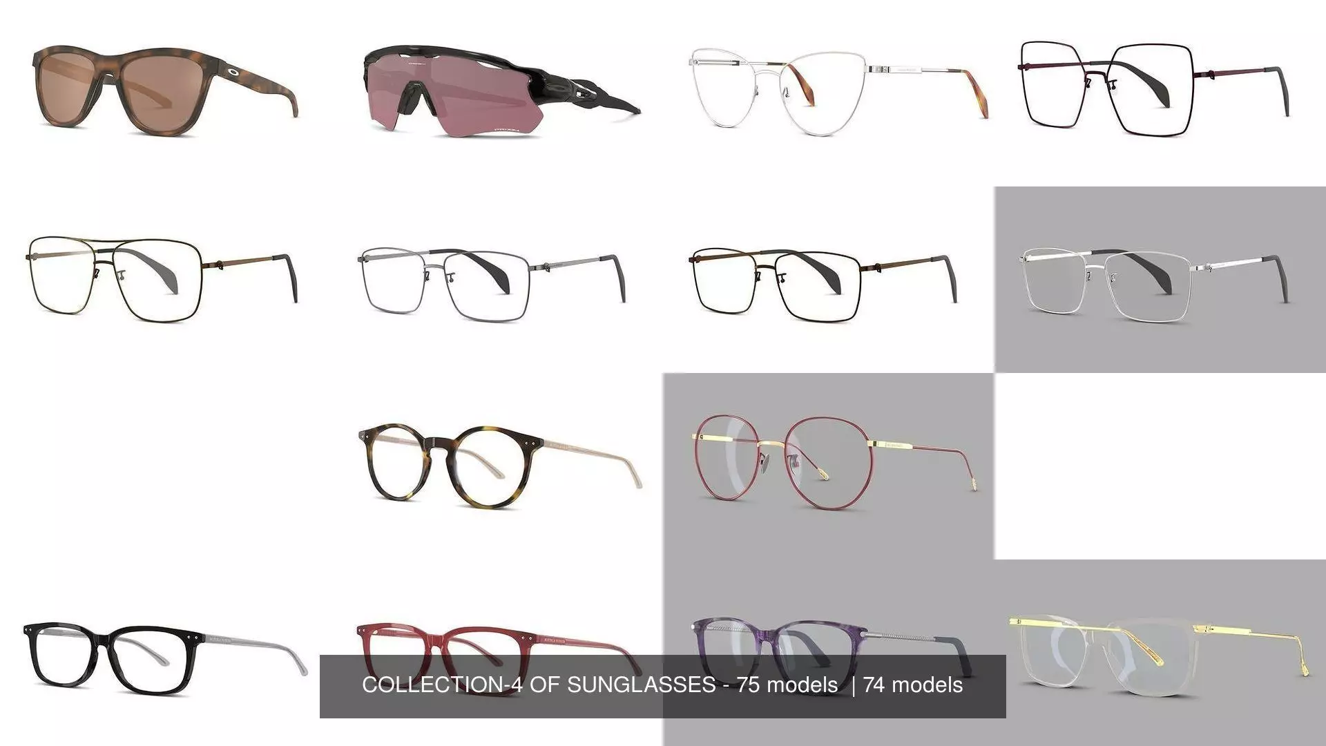 COLLECTION-4 OF SUNGLASSES - 75 models  _0