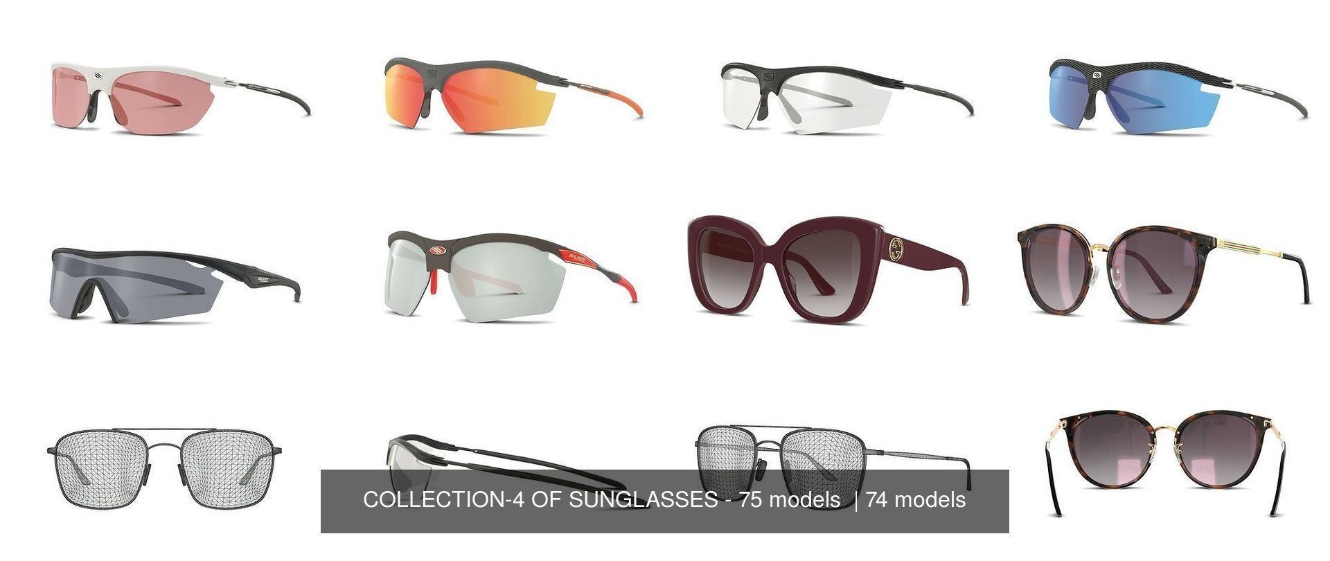 COLLECTION-4 OF SUNGLASSES - 75 models  _4