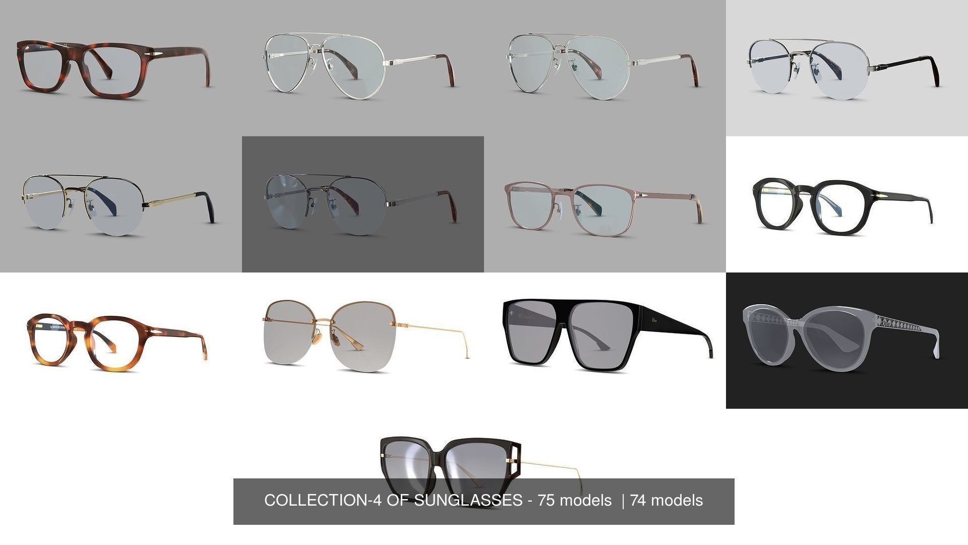 COLLECTION-4 OF SUNGLASSES - 75 models  _2