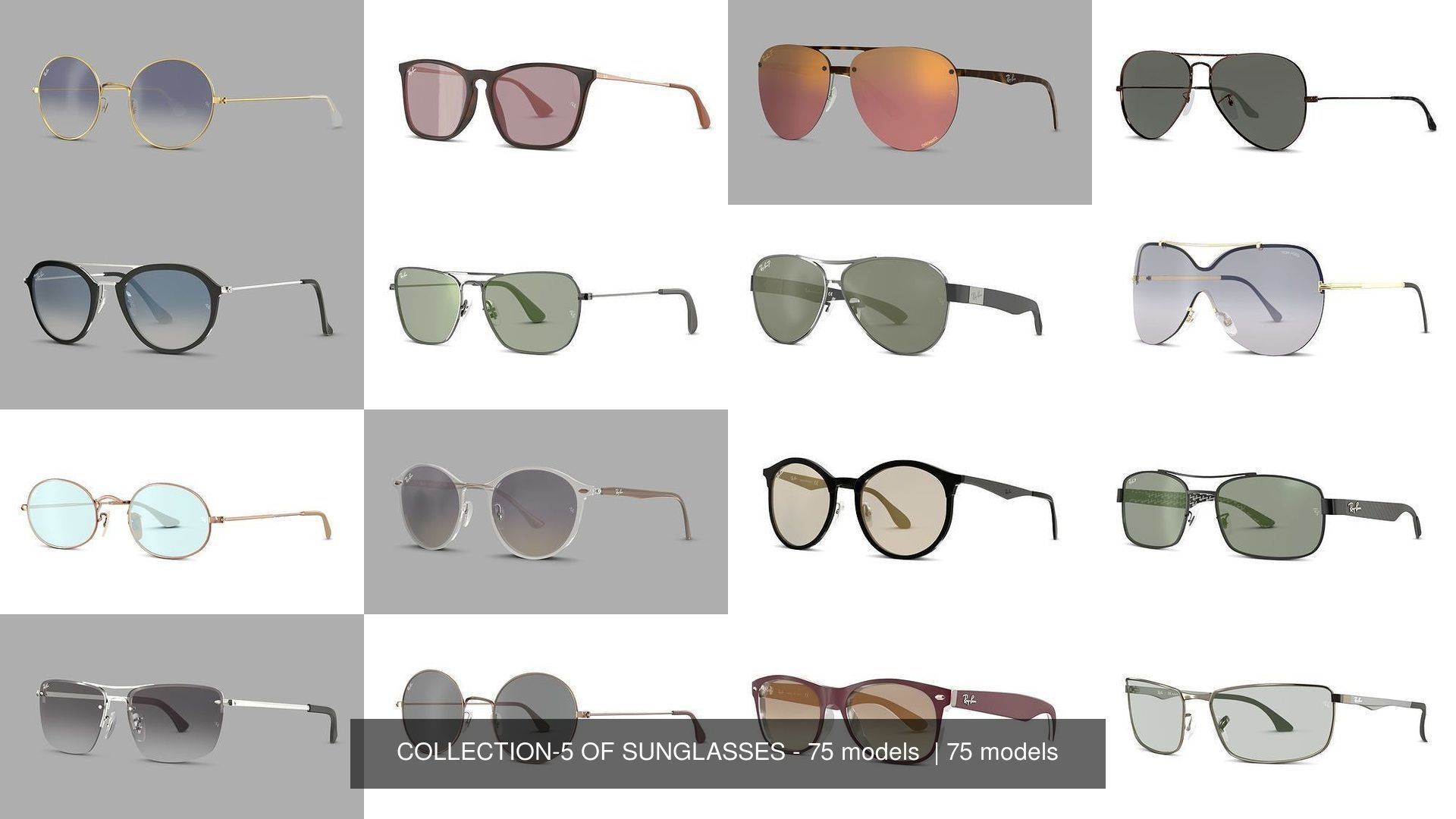 COLLECTION-5 OF SUNGLASSES - 75 models  _4