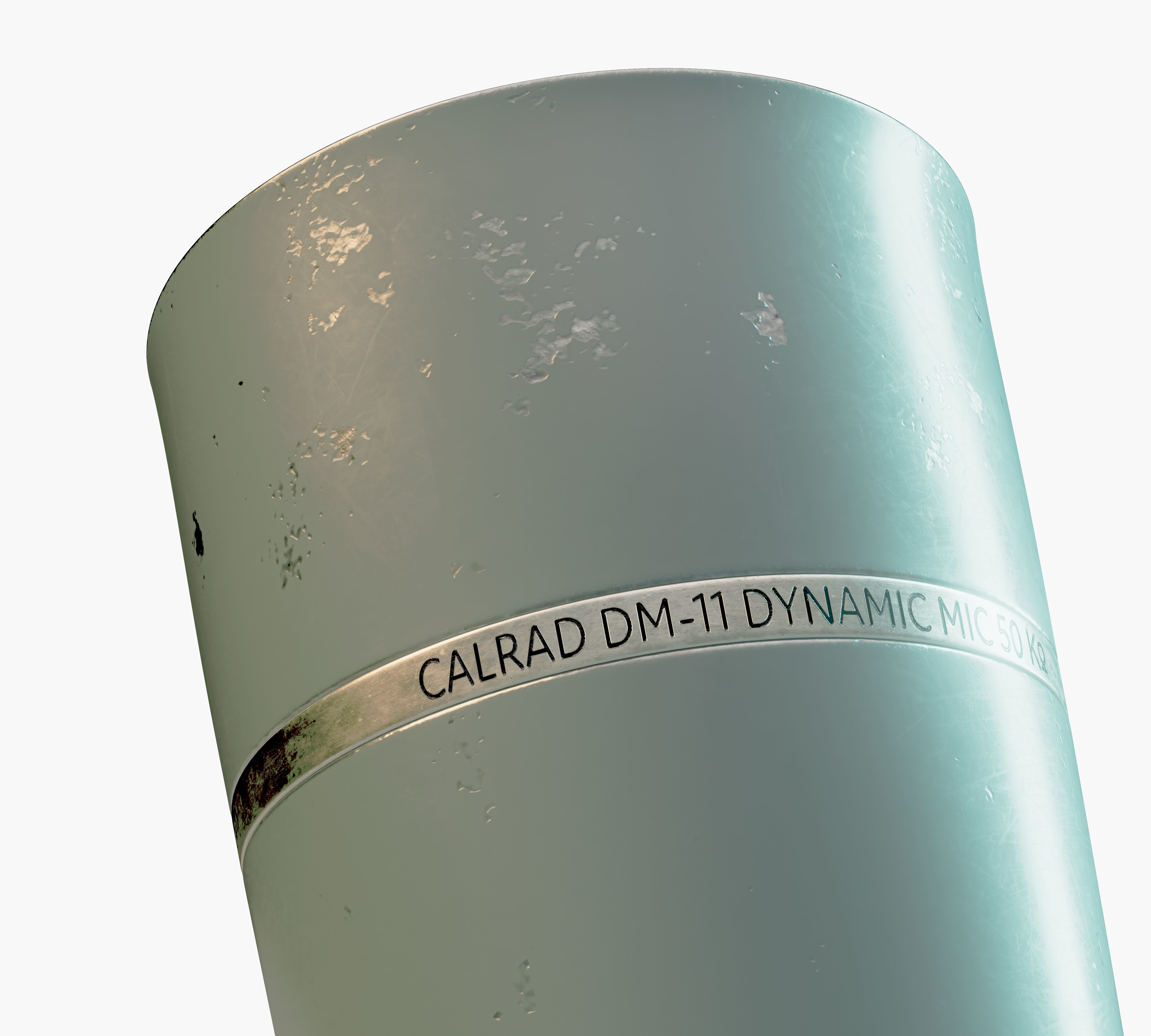 Vintage Japanese Desk Microphone 3D model_7