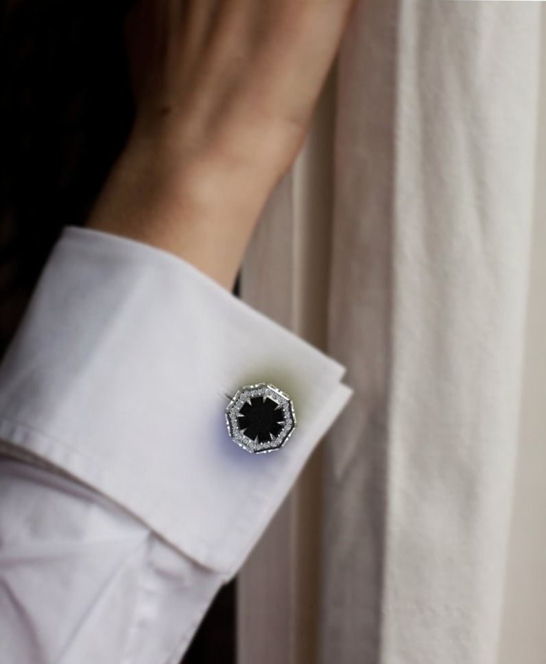 Cufflinks Sheyx  3D print model_8