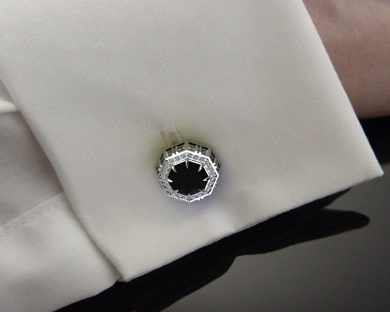 Cufflinks Sheyx  3D print model_5