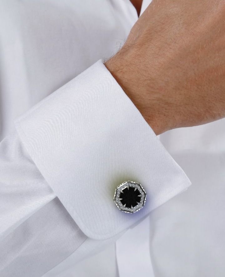 Cufflinks Sheyx  3D print model_7