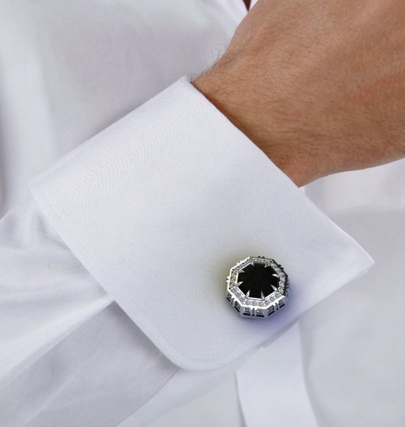 Cufflinks Sheyx  3D print model_6