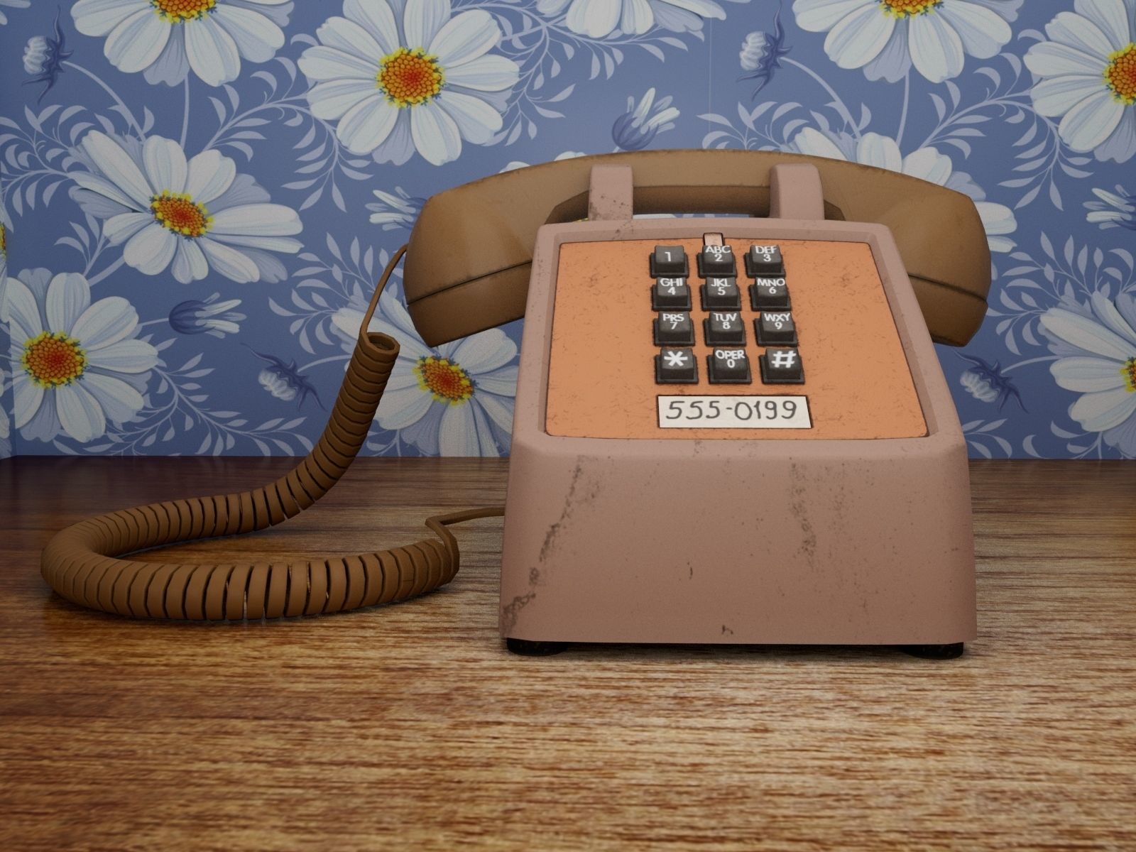 Phone brand Cortelco 250044-VBA-20M Free 3D model_4