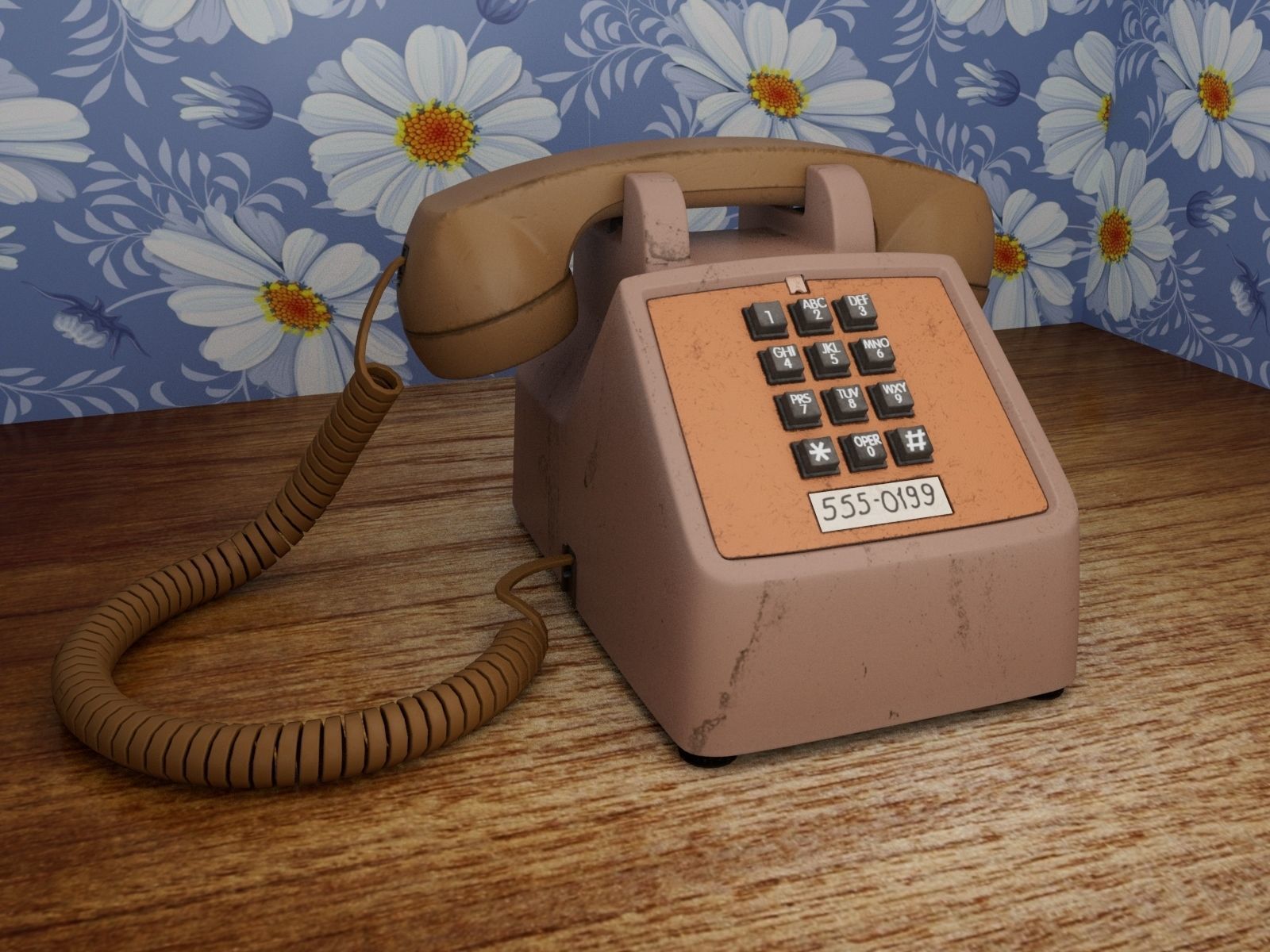 Phone brand Cortelco 250044-VBA-20M Free 3D model_2