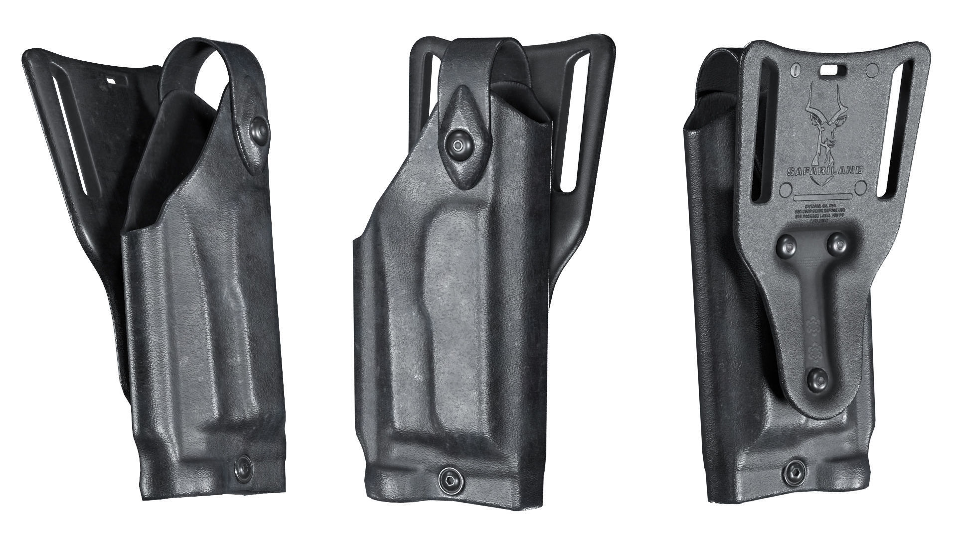 MILITARY Holster Safariland 6820 SLS Low-poly 3D model_2