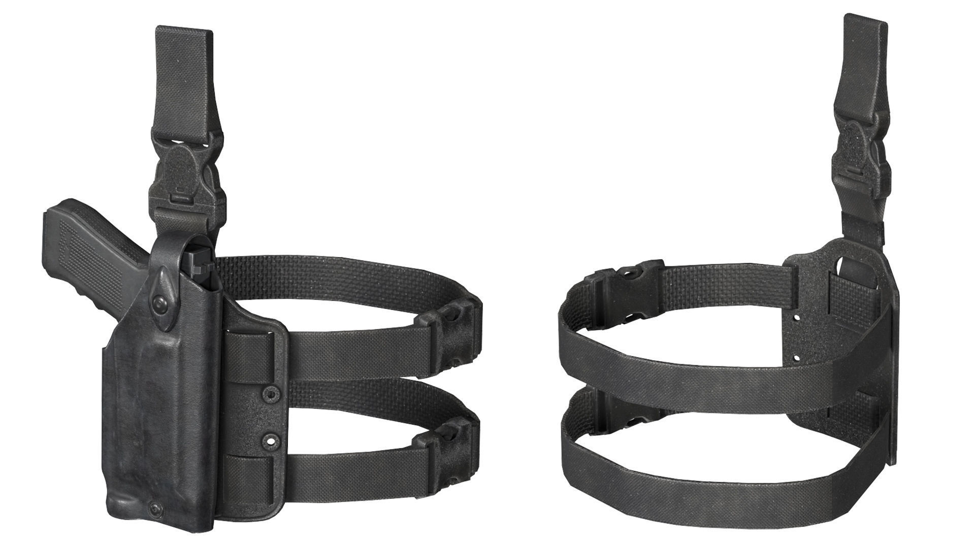 MILITARY Holster Safariland 6820 SLS Low-poly 3D model_6