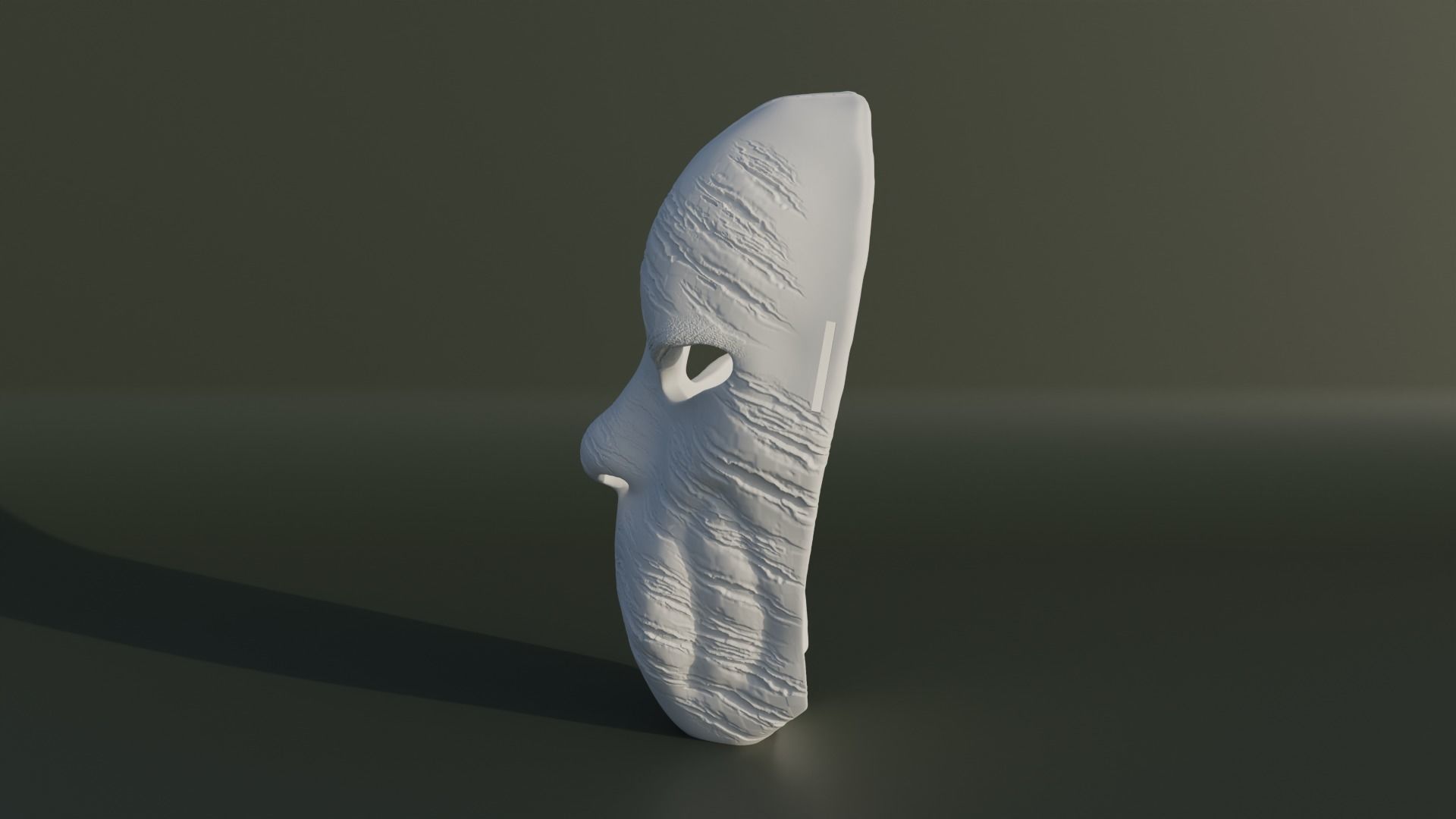 Injured Face Mask - Superhero Cosplay Mask 3D print model_18