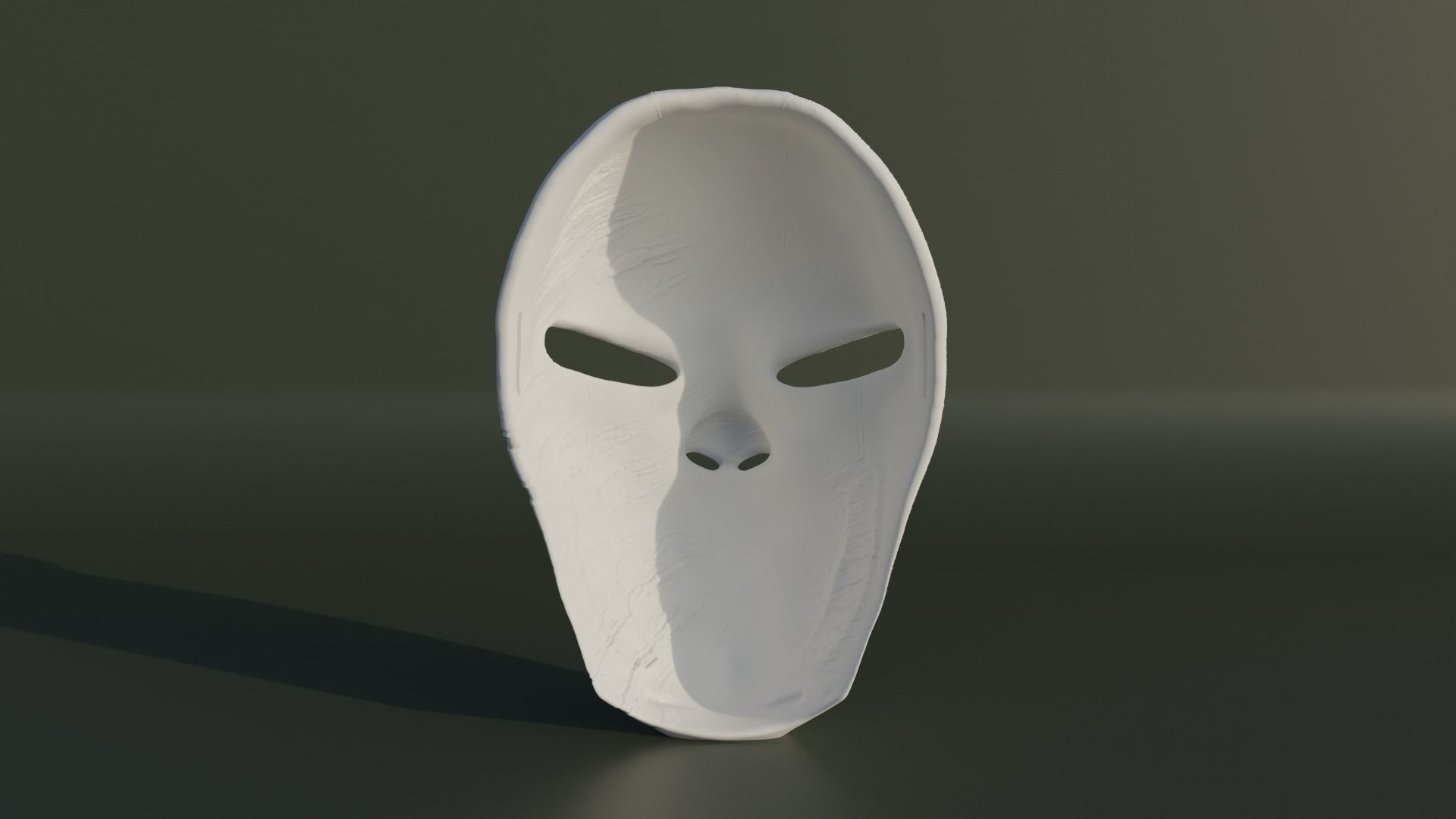 Injured Face Mask - Superhero Cosplay Mask 3D print model_16