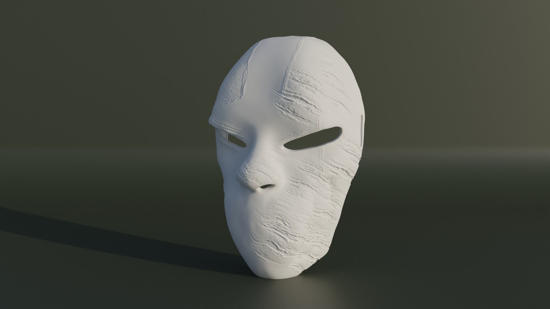 Injured Face Mask - Superhero Cosplay Mask 3D print model_2