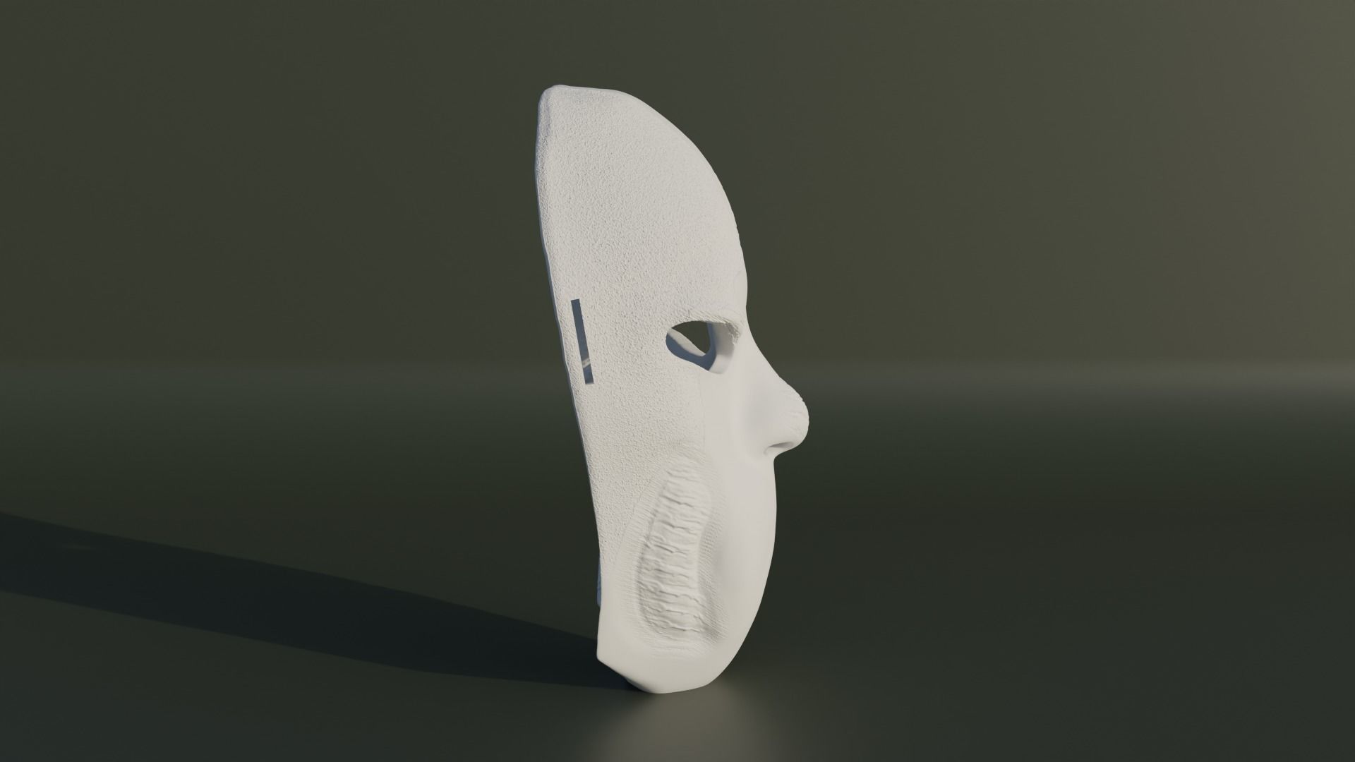 Injured Face Mask - Superhero Cosplay Mask 3D print model_14