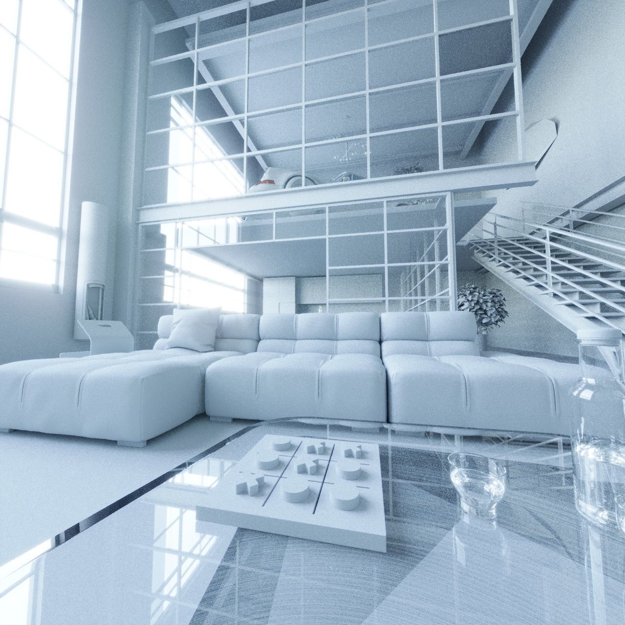 Man Cave in cinema 4D Corona render 3D model_3