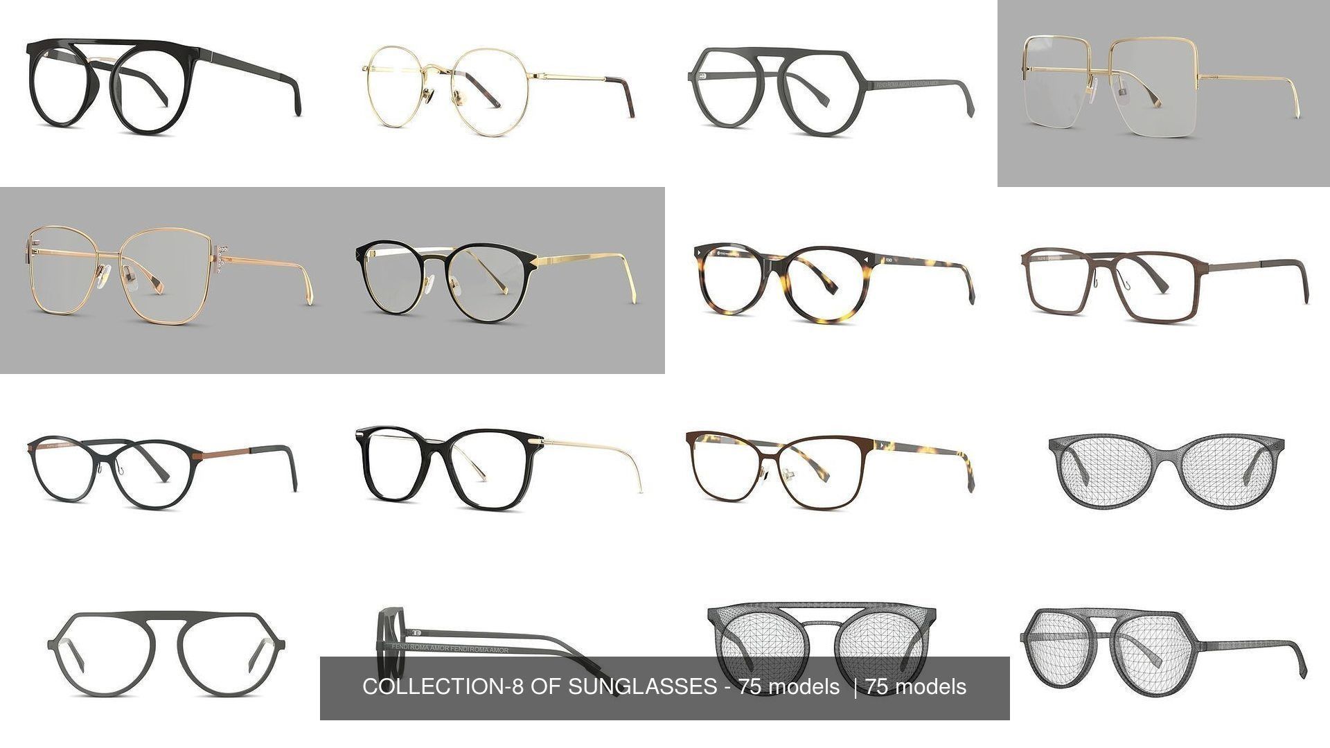 COLLECTION-8 OF SUNGLASSES - 75 models  _10