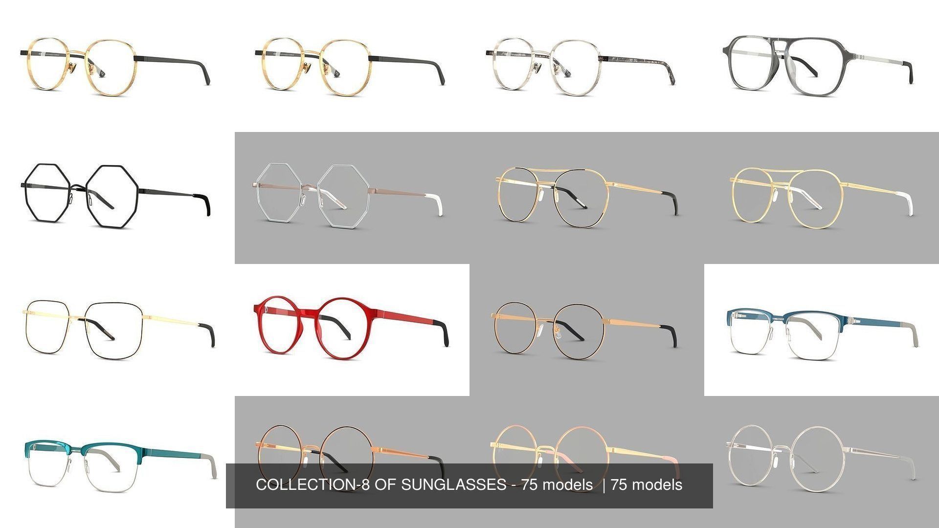 COLLECTION-8 OF SUNGLASSES - 75 models  _8