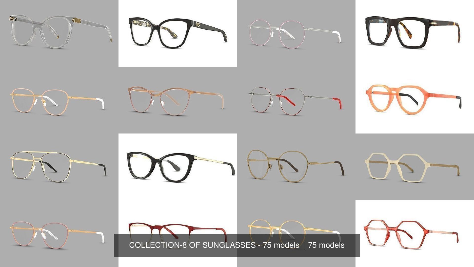 COLLECTION-8 OF SUNGLASSES - 75 models  _2