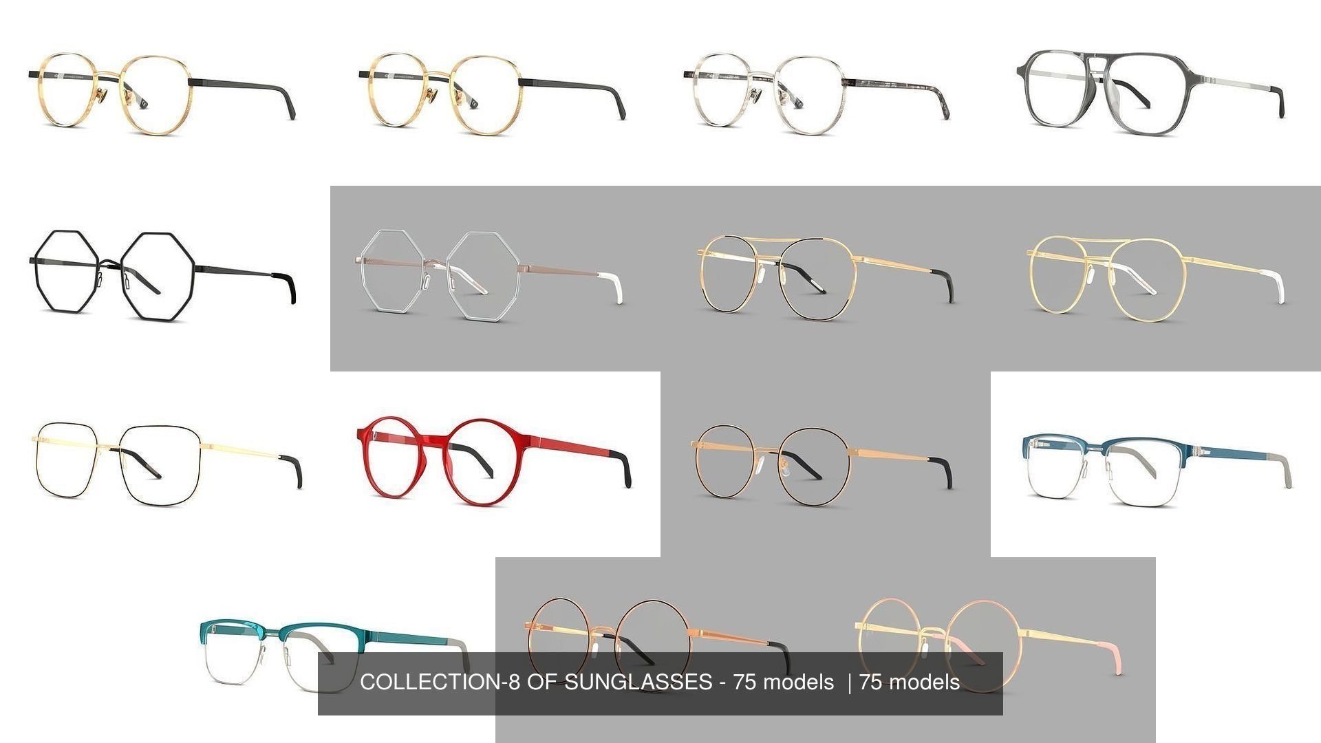 COLLECTION-8 OF SUNGLASSES - 75 models  _7