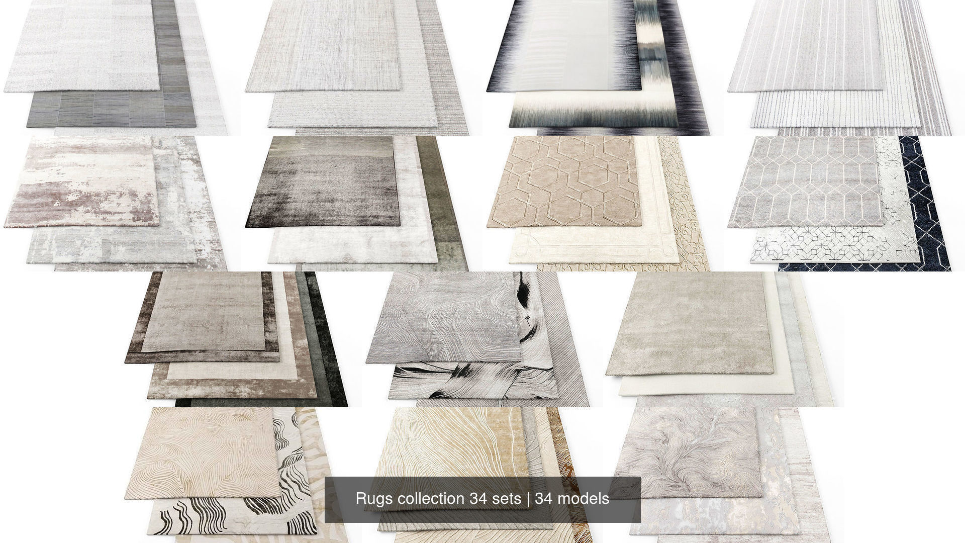 Rugs collection 34 sets _2