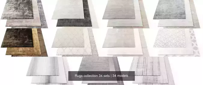 Rugs collection 34 sets 