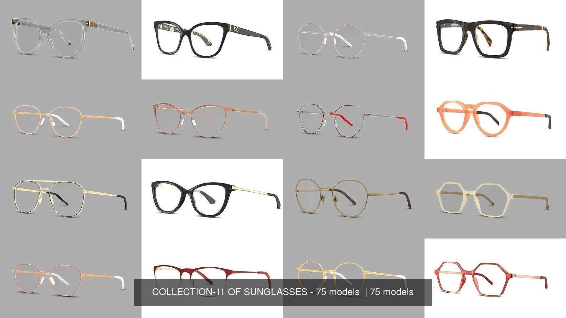 COLLECTION-11 OF SUNGLASSES - 75 models  _2