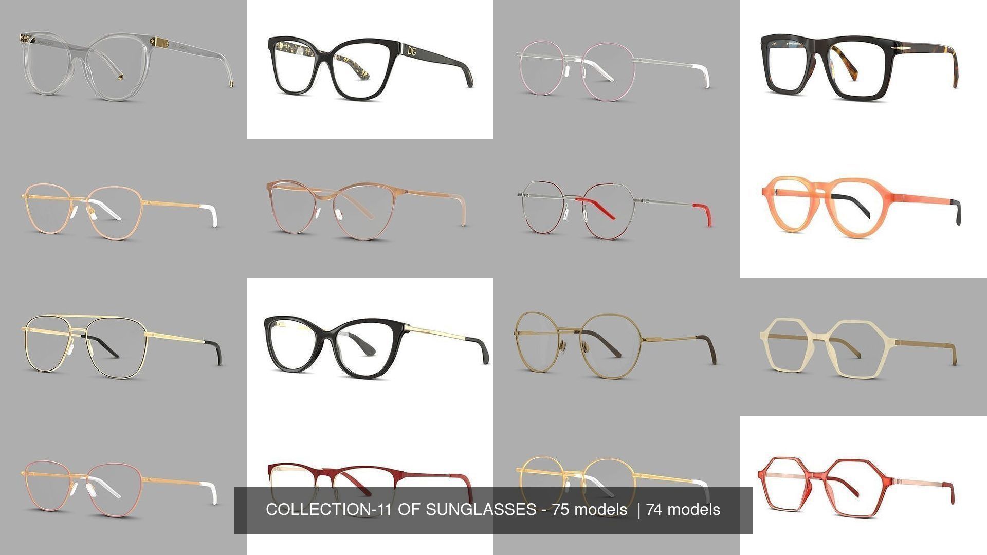 COLLECTION-11 OF SUNGLASSES - 75 models  _3
