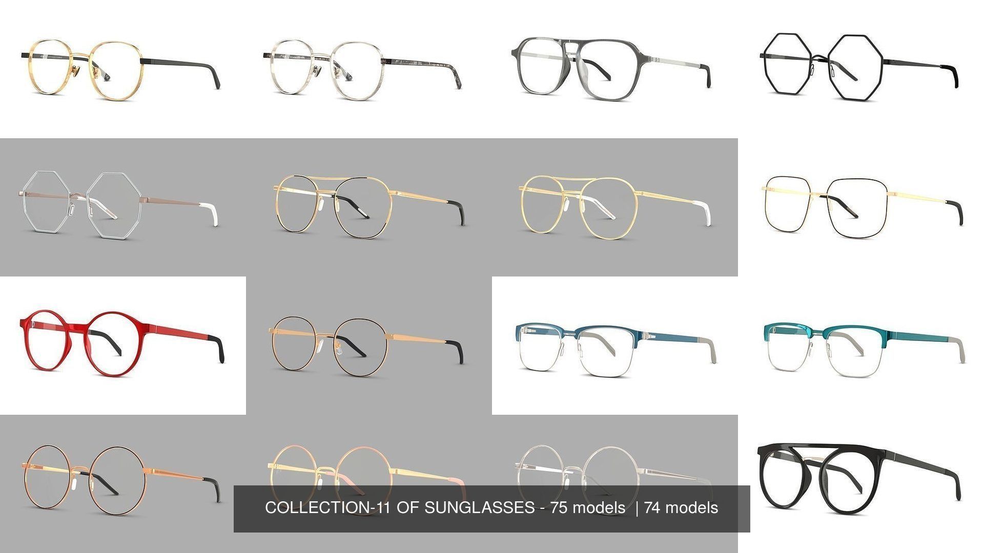 COLLECTION-11 OF SUNGLASSES - 75 models  _9