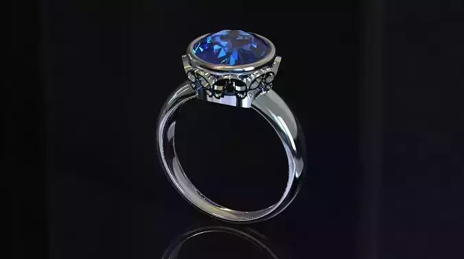 Butterfly ring 3d printable 