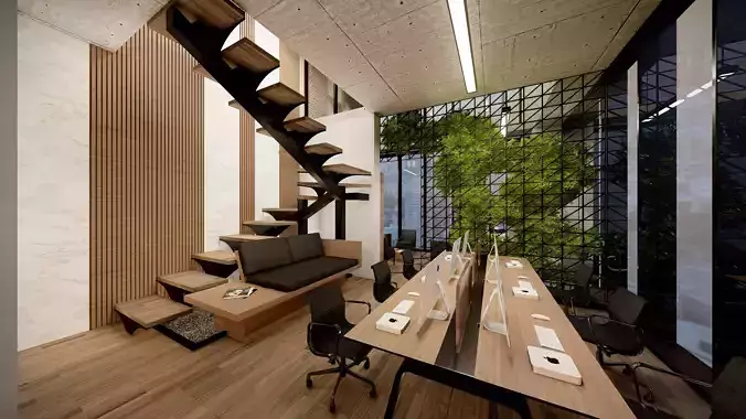 Office interior model 