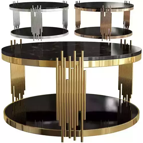 Alvaro Rose Gold Coffee Table