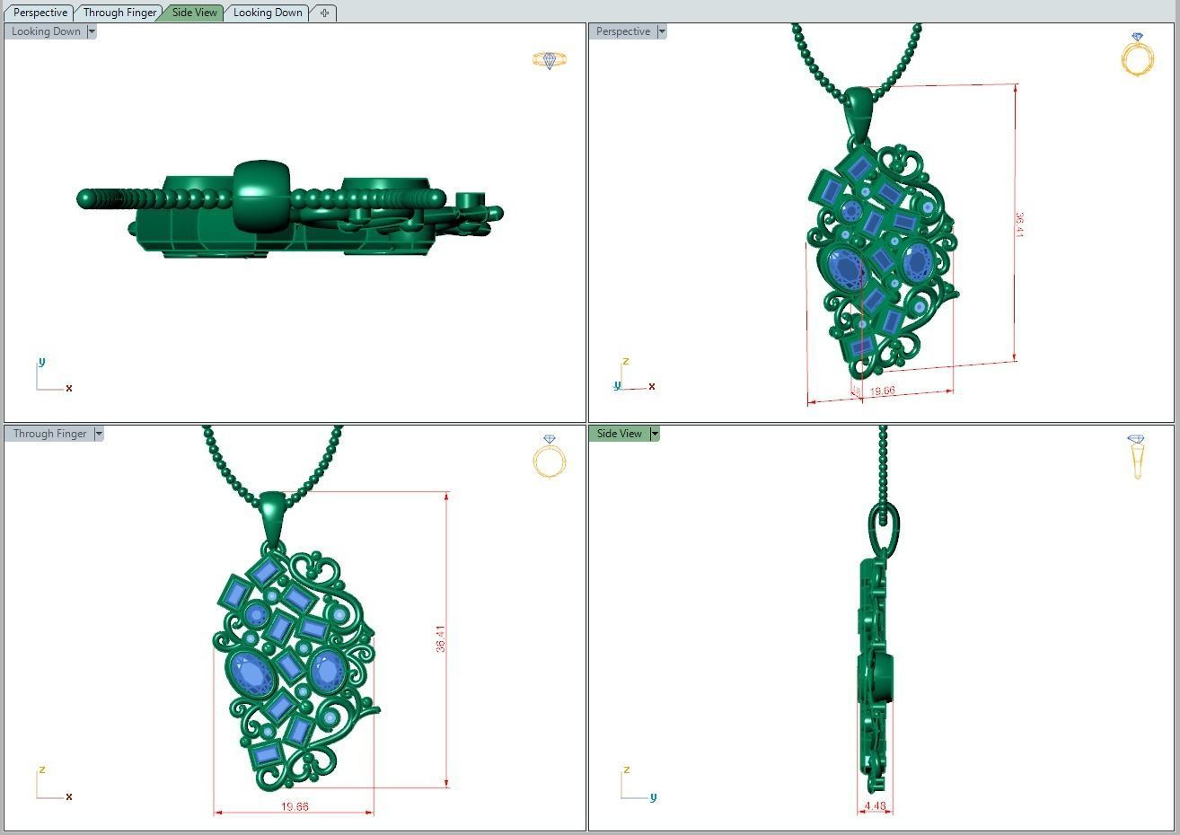 Pendant 516 3D print model_5