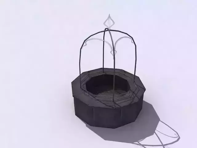 Monument-Well metal planter