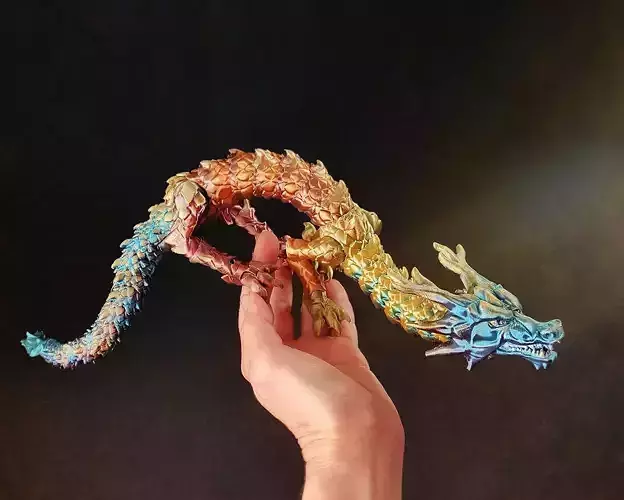 CHINESE DRAGON - ACTION FIGURE 3D print model