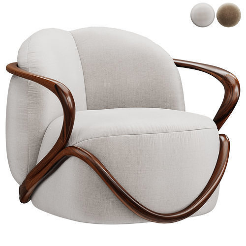 Giorgetti Hug Armchair Low-poly 3D model