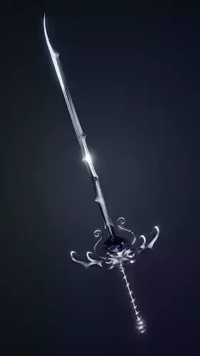 Melee weapon made in the style of a rose game ready