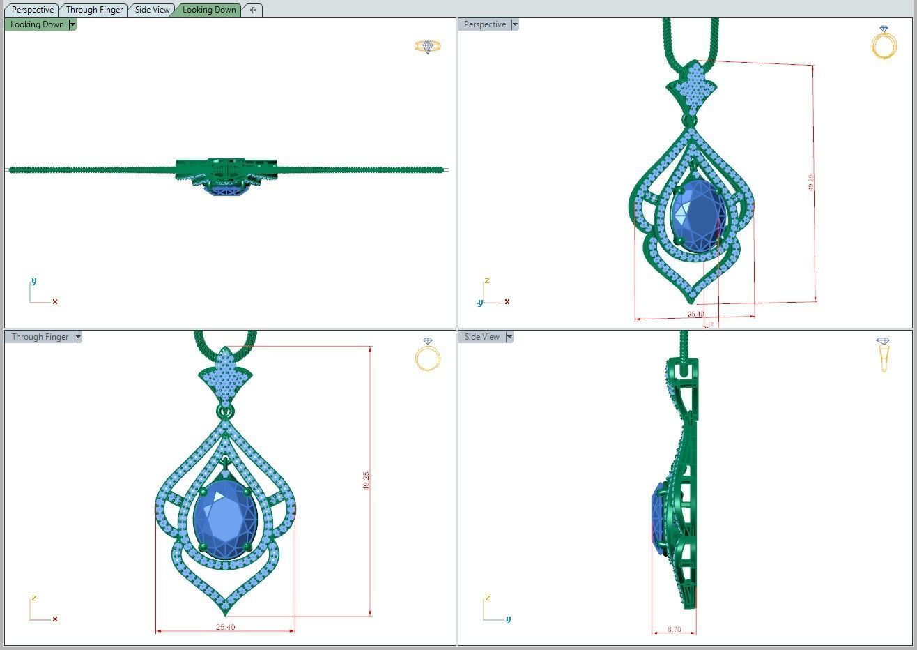 Pendant 517 3D print model_5