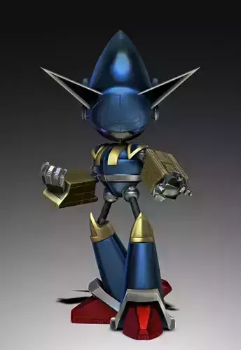 Mecha Sonic 3D print model
