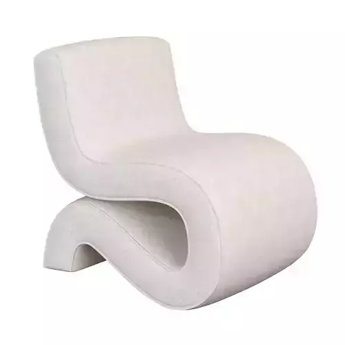 Fabric Curved Armchair