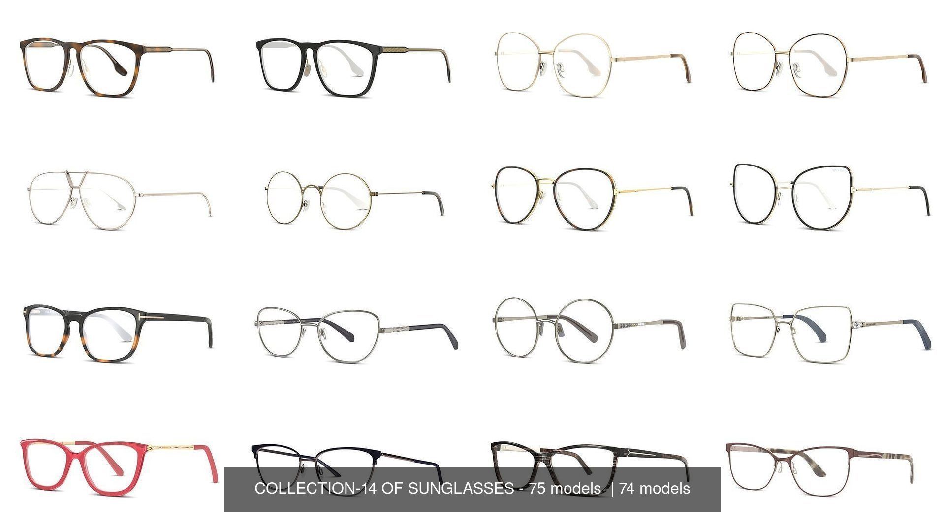 COLLECTION-13 OF SUNGLASSES - 75 models  _2