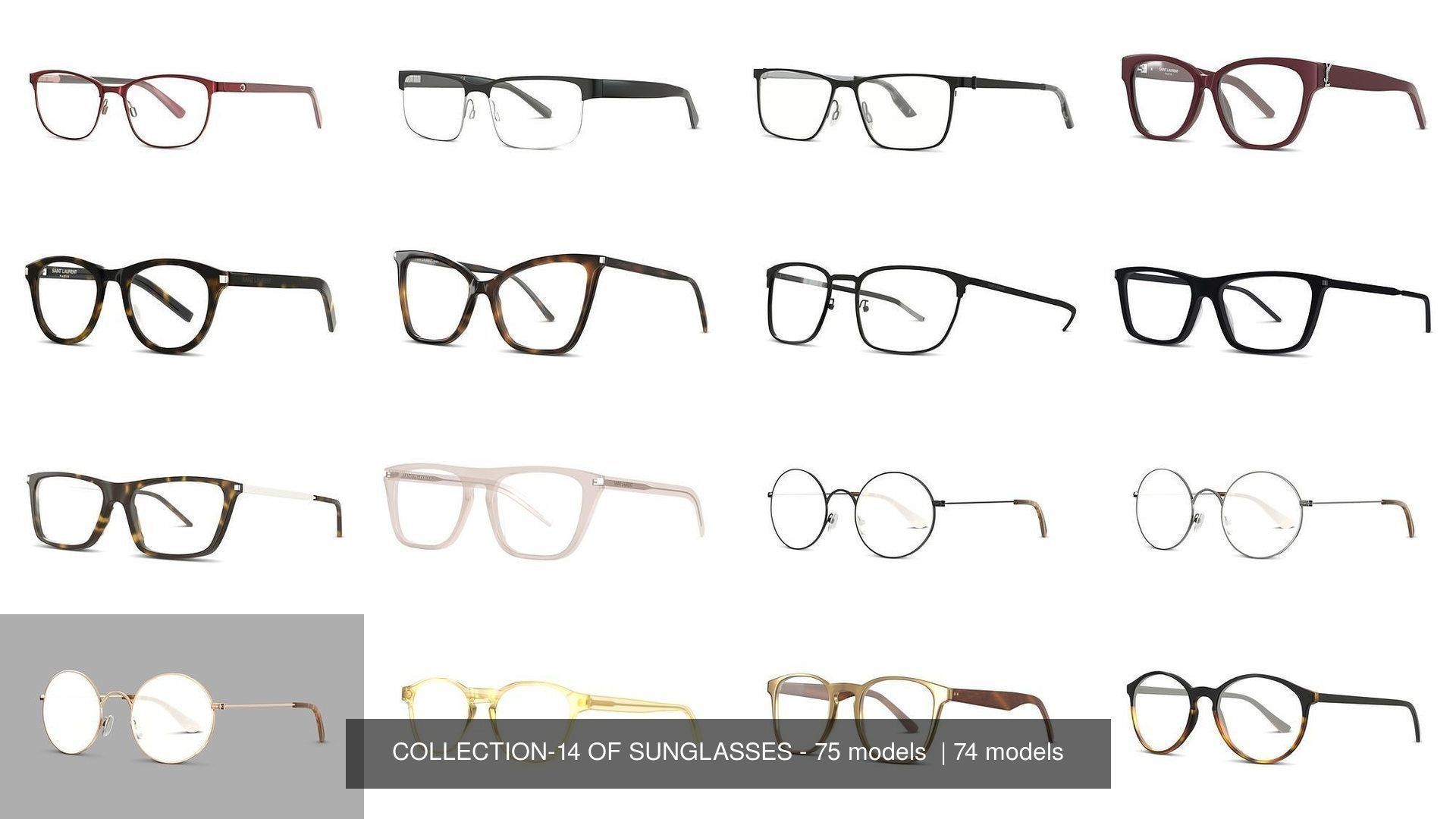 COLLECTION-13 OF SUNGLASSES - 75 models  _4