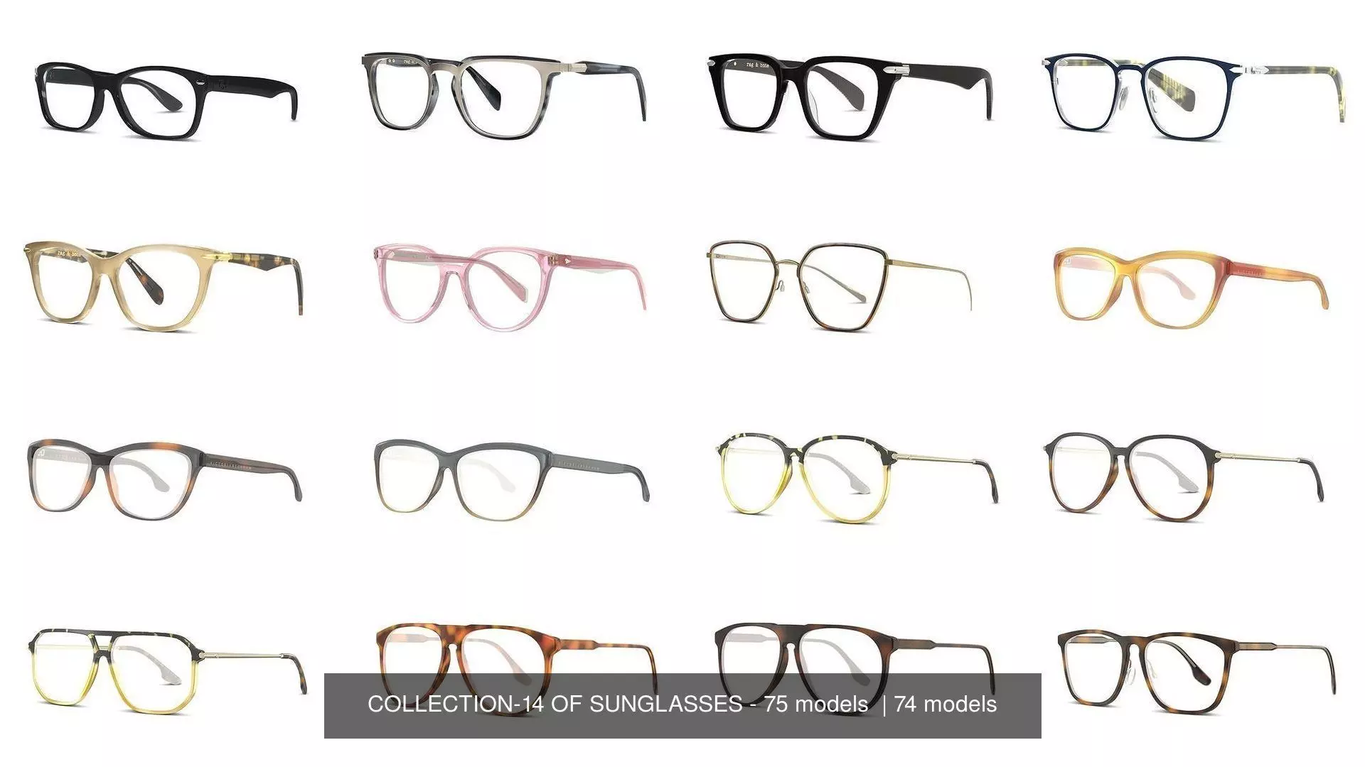 COLLECTION-13 OF SUNGLASSES - 75 models  _1