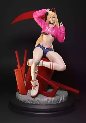 Power from Chainsaw Man 3D print model